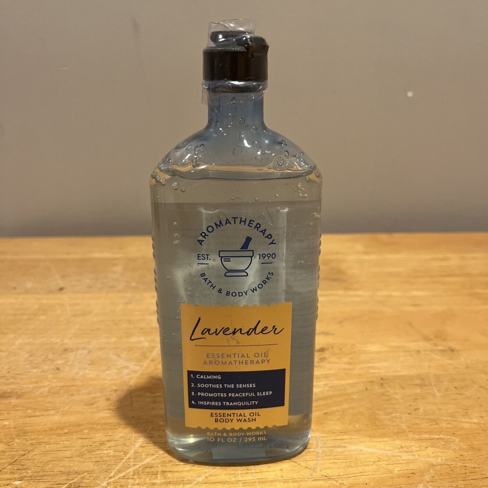 NEW Bath & Body Works Aromatherapy Lavender Essential Oil Body Wash 10 Fl Oz‎